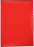 Agenda de lux B5, culoare rosu, 244 file, Alicante